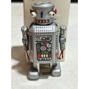 Discontinued Modern Tin Wind-Up Robot Schylling 3 1/2" with Key MS249